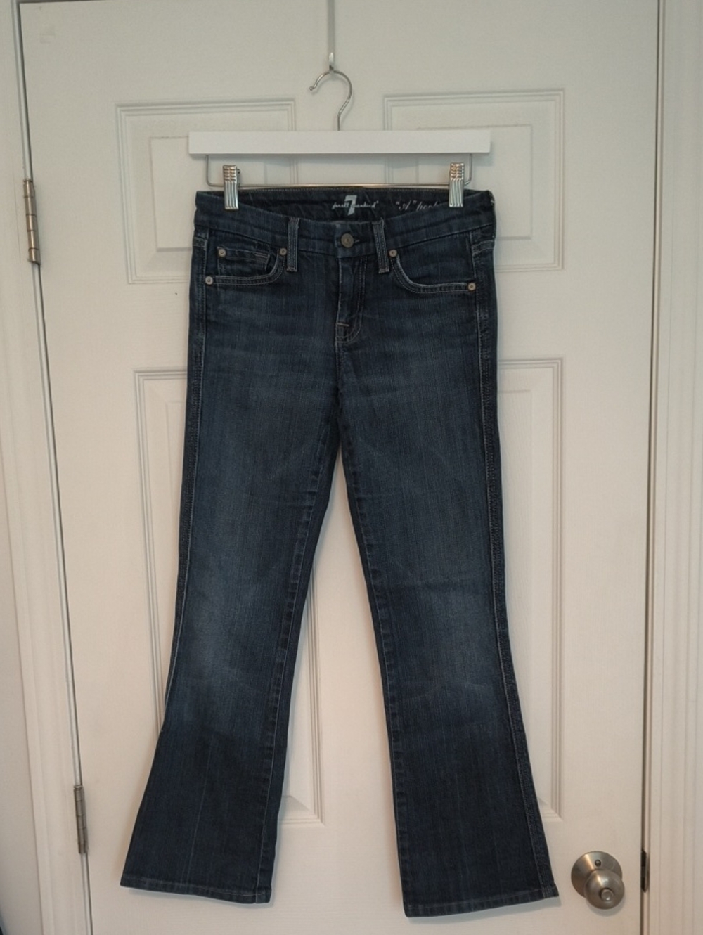 7 For All Mankind Dark Indigo Flare Jeans